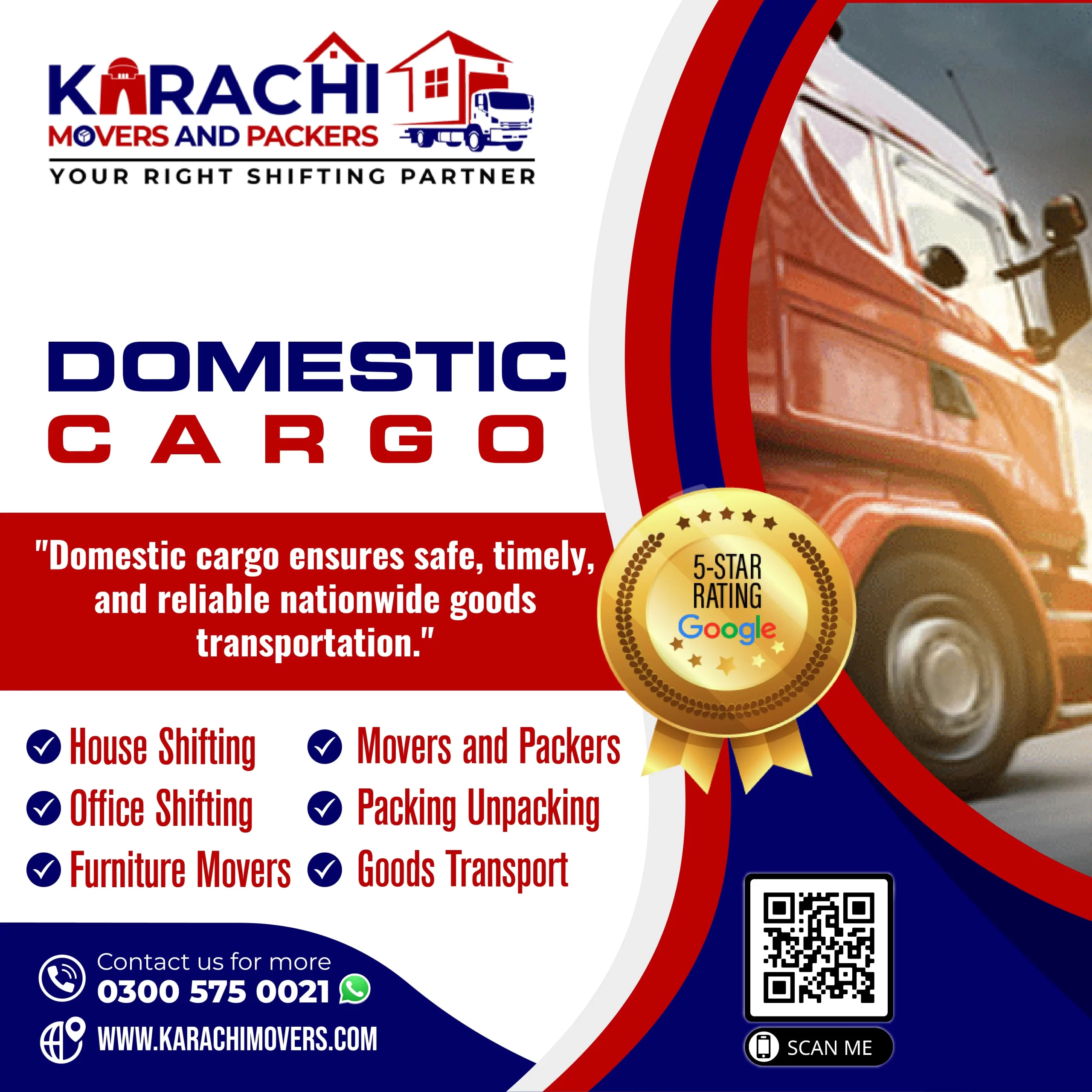 Fast and Safe Domestic Cargo Transportation